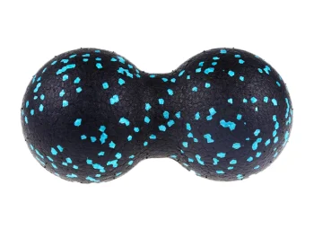 Dubultā masāžas bumba muskuļu atslābināšanai 16x8 cm, kā attēlā
