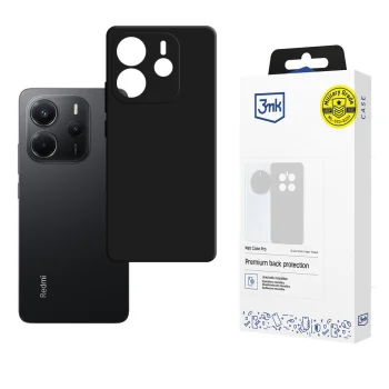 3mk Matt Case Pro vāciņš Xiaomi Redmi Note 14 4G, Matēti melns