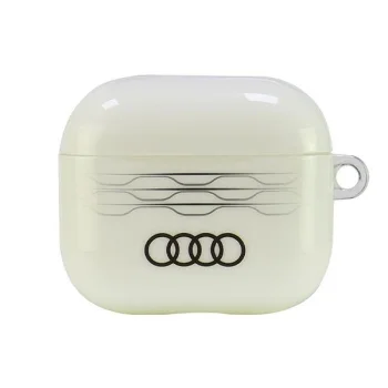 Maciņš AirPods 3 austiņām Audi IML Geometric Pattern, balts