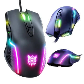 Onikuma CW905 vadu spēļu pele, melna