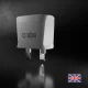 SBS UK ceļojumu adapteris Type G, balts