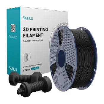 Sunlu High-Speed ABS 3D kvēldiegs 1.75 mm 1 kg, melns