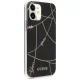 Guess iPhone 12 mini vāciņš Gold Chain Collection, melns