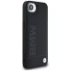 BMW Leather Hot Stamp vāciņš iPhone 16e, melns