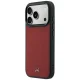 Mercedes-Benz Leather Mesh Bow Line iPhone 18 Pro Max / 17 Pro Max vāciņš ar MagSafe, bordo