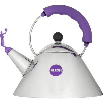 Tējkanna ar svilpi Alessi 9093 VA 2.0L, indukcijai, sudraba / violeta