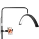LED kosmētiskā loka lampa 36W, bezēnu, melna