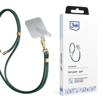 Viedtālruņa kakla siksniņa 3mk EasyClip, zaļa