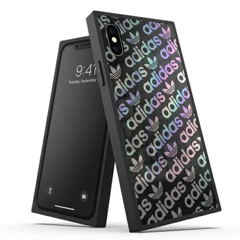 Adidas OR Square vāciņš tālrunim iPhone X / XS, melns