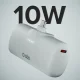 Ārējais akumulators SBS EcoPower 5000 mAh 10W ar iebūvētu USB-C spraudni, pelēks