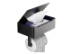 Tualetes Papīra Turētājs ar Salvešu Kastes Plauktu, Melns | Toilet Paper Holder with Tissue Shelf