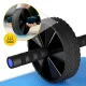 Vingrošanas ritenis vēdera presei 4FIZJO AB Wheel PRO, zili melns