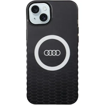 Audi IML Big Logo MagSafe vāciņš iPhone 15 Plus / 14 Plus, melns