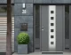 Modernhome HPB2210K-GS cinkota tērauda pastkastīte ar avīžu nodalījumu, antracīts