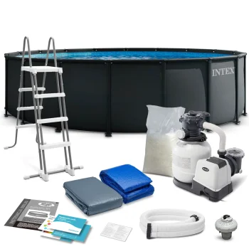 Karkasa baseins Intex 26330 549 x 132 cm ar smilšu filtru un piederumiem