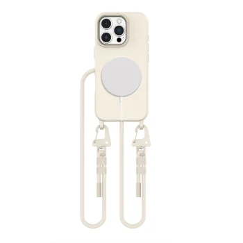 Tech-Protect iPhone 16 Pro Max vāciņš MagNecklace MagSafe, bēšs
