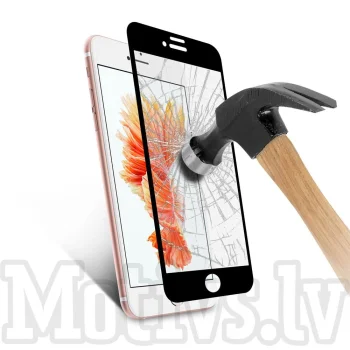 5D Tempered Glass for Apple iPhone 7 Plus / 8 Plus 5.5" Screen Protector, black | Pilna Pārklājuma Aizsargstikls