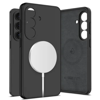 Tech-Protect Silicone MagSafe vāciņš Samsung Galaxy S26, melns