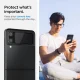 Samsung Galaxy Z Flip 3 5G Spigen Hinge Film + Full Camera Tempered Glass 2 pcs., Black | Locījuma Plēve + Pilns...
