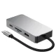 Tech-Protect HB05 9in1 USB-C centrmezgls un adapteris, pelēks