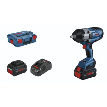 Akumulatora triecienuzgriežņatslēga Bosch GDS 18V-1000 Professional, 1/2", 2x 8.0 Ah