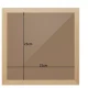 Malatec priedes koka rāmis 28.5x28.5 cm, piemērots 30x30 cm dimantu mozaīkai
