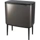 Atkritumu tvertne Brabantia Bo Touch Bin, 11 + 23 L, Platinum