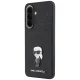 Karl Lagerfeld Fixed Glitter Ikonik Logo vāciņš priekš Samsung Galaxy A37 5G, melns