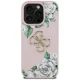 Guess Grained Roses Big 4G Logo vāciņš Apple iPhone 16 Pro - Rozā