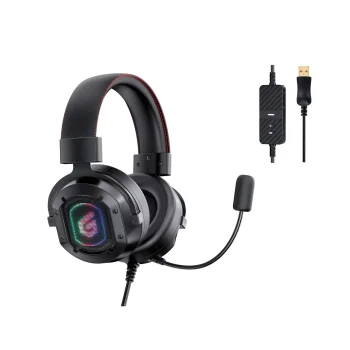Conceptronic ATHAN02B 7.1 spēļu austiņas melnas