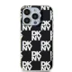 DKNY iPhone 15 Pro Max vāciņš IML Checkered Mono Pattern, melns