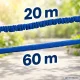 Rozciągliwy dārza šļūtene ar izsmidzinātāju, 20-60m, zila