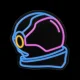 Forever Light FPNE22 Astronauta PLEXI LED neons, daudzkrāsains