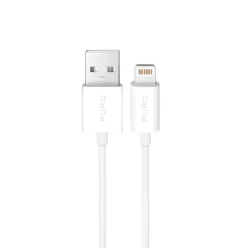 Puro TPE USB-A uz Lightning kabelis 12W 3m, balts