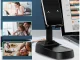 Teleskopisks telefona statīvs ar Bluetooth skaļruni un ārējo akumulatoru, melns