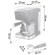 Berdsen BD-773 20 Bar pusautomātiskais kafijas automāts ar piena putotāju, melns