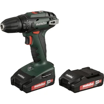 Akumulatora urbjmašīna-skrūvgriezis Metabo BS 18, 18V, 2x 2.0Ah, ar koferi
