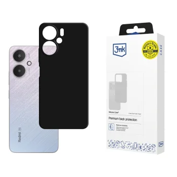 Silikona vāciņš 3mk Silicone Case priekš Xiaomi Redmi 13C 5G, melns