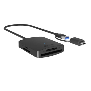 Icy Box IB-CR302-CU3 USB 3.2 Gen 1 atmiņas karšu lasītājs melns