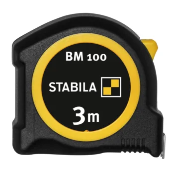 Mērlente Stabila BM 100, 3 m, melna / dzeltena