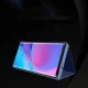 Atverams vāciņš Clear View telefona modelim Samsung Galaxy A22 4G, melns