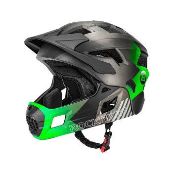 Rockbros TS-61 bērnu veloķivere ar noņemamu aizsargu S (48-52 cm) - Zaļa