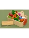 Bērnu Rotaļu Koka Griežamie Magnētiskie Dārzeņi Groziņā | Kids Toy Wooden Magnetic Vegetables