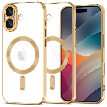 Tech-Protect MagFlex MagSafe vāciņš Apple iPhone 17 caurspīdīgs / zelta