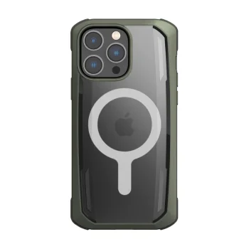 Vāciņš Raptic X-Doria Secure built iPhone 14 Pro ar MagSafe, zaļš