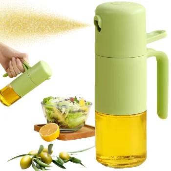 Stikla eļļas un etiķa smidzinātājs, 210 ml, zaļš