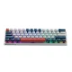 Machenike K500-B61 mehāniskā spēļu tastatūra, Red Switch, balta un zila