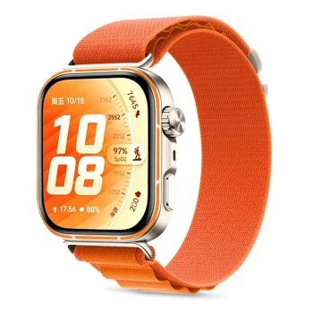 Tech-Protect Nylon Pro siksniņa Huawei Watch Fit 3 / 4 / 4 Pro / 5 / 5 Pro, oranža