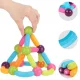 Magnētiskie Rotaļu Spēļu Bloki Bumbiņas Stienīši Konstruktors, 84 gab. | Magnetic Magic Blocks Bricks Balls