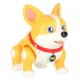 Interaktīvs robots suns Corgi ar gaismu un mūziku, gaiši brūns/balts